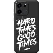 Чорний чохол BoxFace OnePlus Turbo 6V Hard Times Good Times
