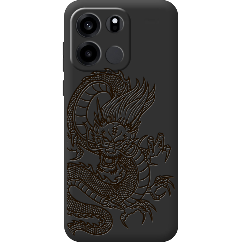 Чорний чохол BoxFace OnePlus Turbo 6V Chinese Dragon