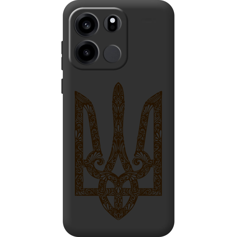 Чорний чохол BoxFace OnePlus Turbo 6V Ukrainian Trident