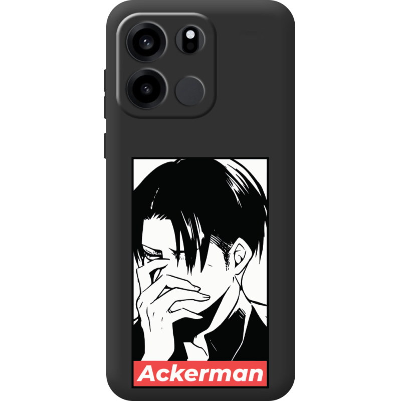 Чорний чохол BoxFace OnePlus Turbo 6V Attack On Titan - Ackerman