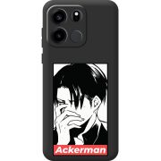 Чорний чохол BoxFace OnePlus Turbo 6V Attack On Titan - Ackerman