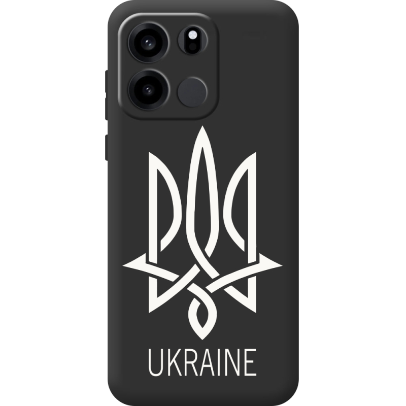Чорний чохол BoxFace OnePlus Turbo 6V Тризуб монограмма ukraine