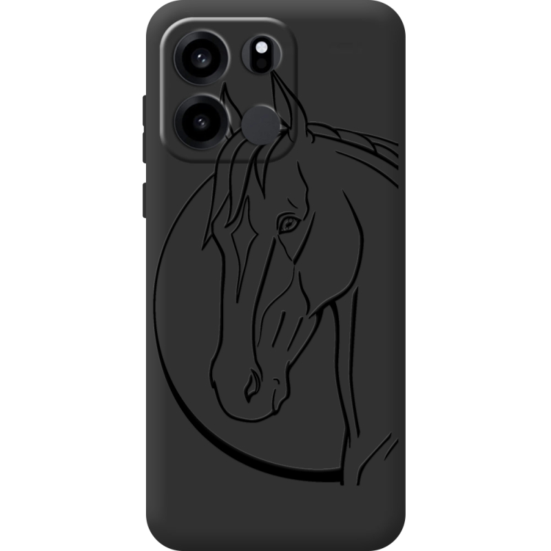 Чорний чохол BoxFace OnePlus Turbo 6V Horse