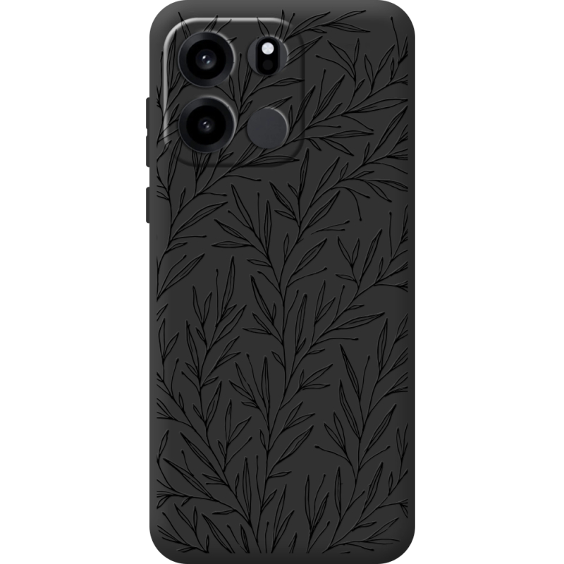 Чорний чохол BoxFace OnePlus Turbo 6V Leaves