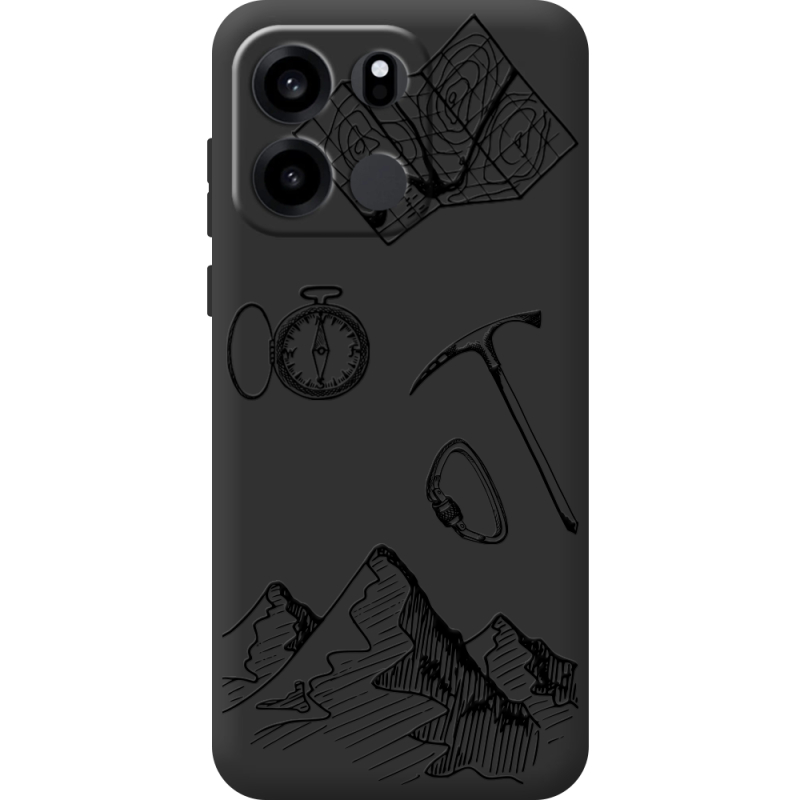 Чорний чохол BoxFace OnePlus Turbo 6V Mountains