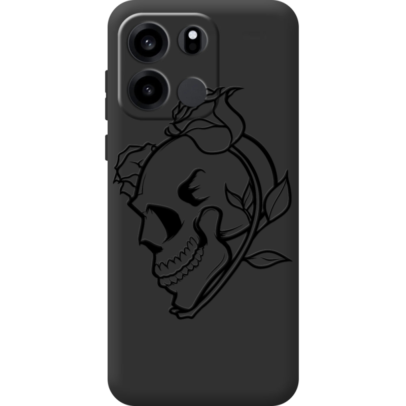 Чорний чохол BoxFace OnePlus Turbo 6V Skull and Roses