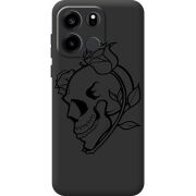 Чорний чохол BoxFace OnePlus Turbo 6V Skull and Roses