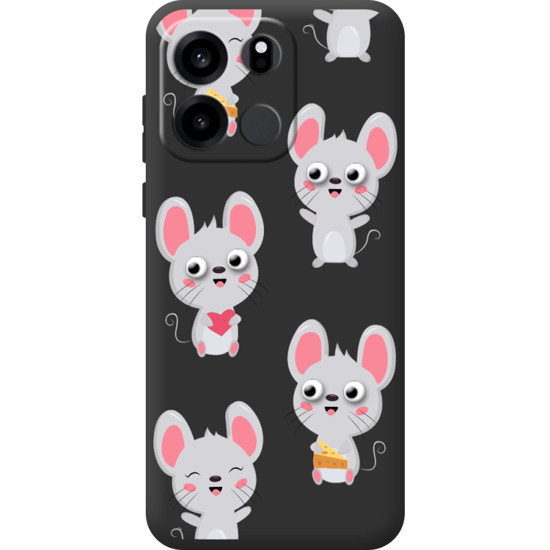 Прозорий чохол BoxFace OnePlus Turbo 6V с 3D-глазками Mouse