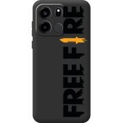 Прозорий чохол BoxFace OnePlus Turbo 6V Free Fire Black Logo