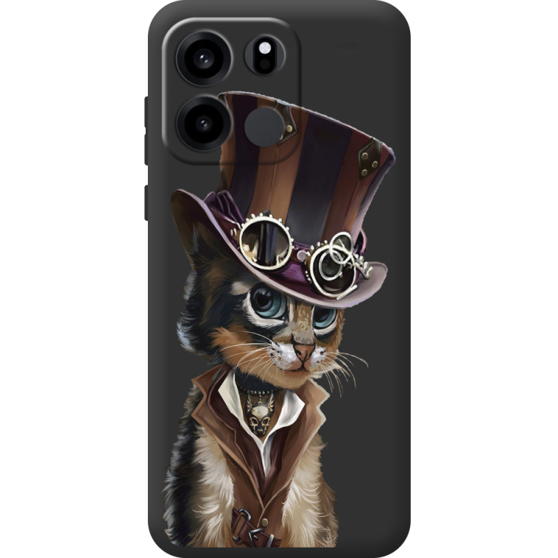 Прозорий чохол BoxFace OnePlus Turbo 6V Steampunk Cat