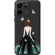 Чохол зі стразами OnePlus Turbo 6V Girl in the green dress