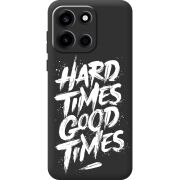 Чорний чохол BoxFace OnePlus Nord 6 Hard Times Good Times