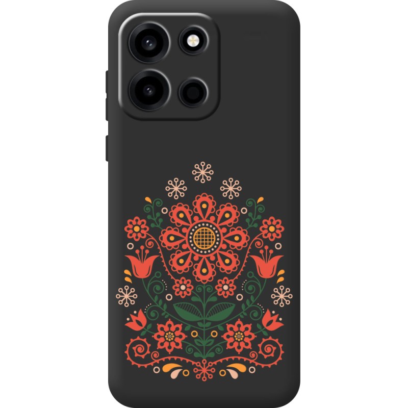 Чорний чохол BoxFace OnePlus Nord 6 Ukrainian Ornament