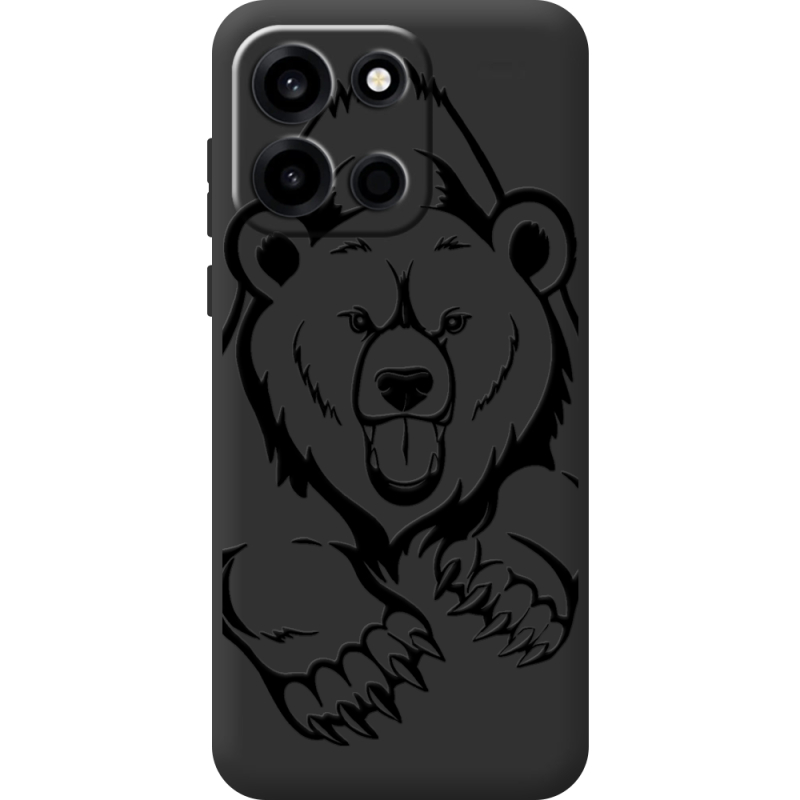 Чорний чохол BoxFace OnePlus Nord 6 Grizzly Bear