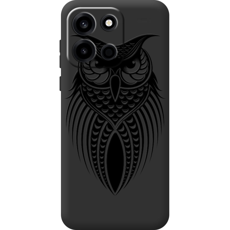 Чорний чохол BoxFace OnePlus Nord 6 Owl