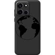 Чорний чохол BoxFace OnePlus Nord 6 Earth