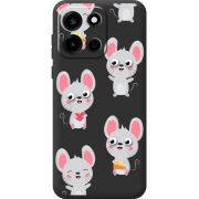 Прозорий чохол BoxFace OnePlus Nord 6 с 3D-глазками Mouse