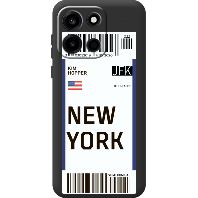 Прозорий чохол BoxFace OnePlus Nord 6 Ticket New York
