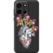 Чохол зі стразами OnePlus Nord 6 Heart