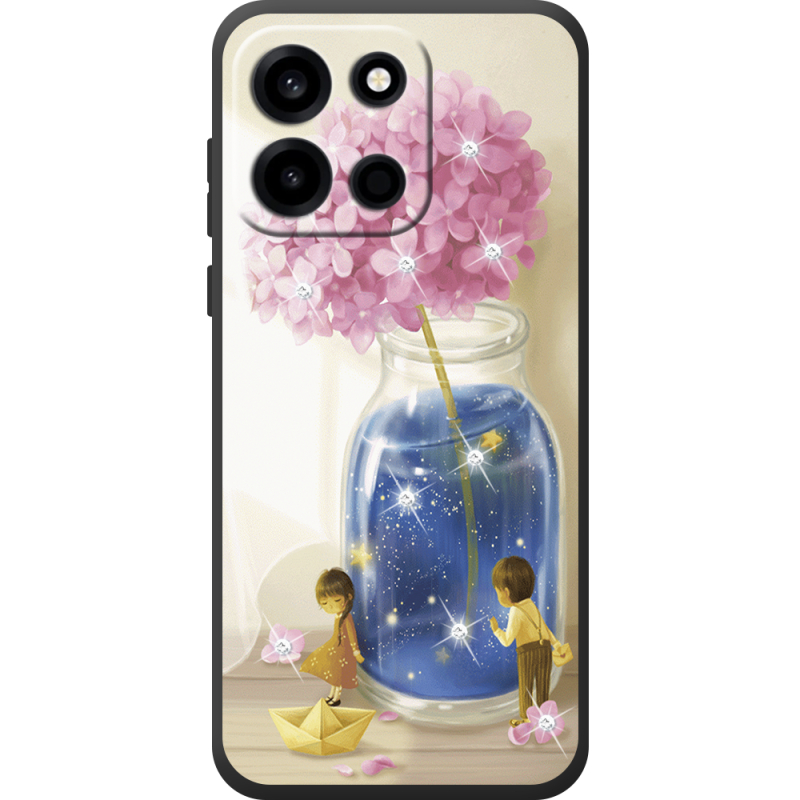 Чохол зі стразами OnePlus Nord 6 Little Boy and Girl
