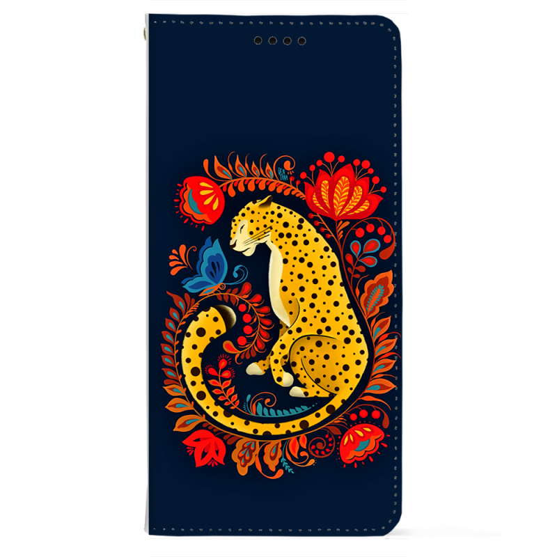 Чохол-книжка BoxFace для OnePlus Turbo 6 Petrykivka Leopard