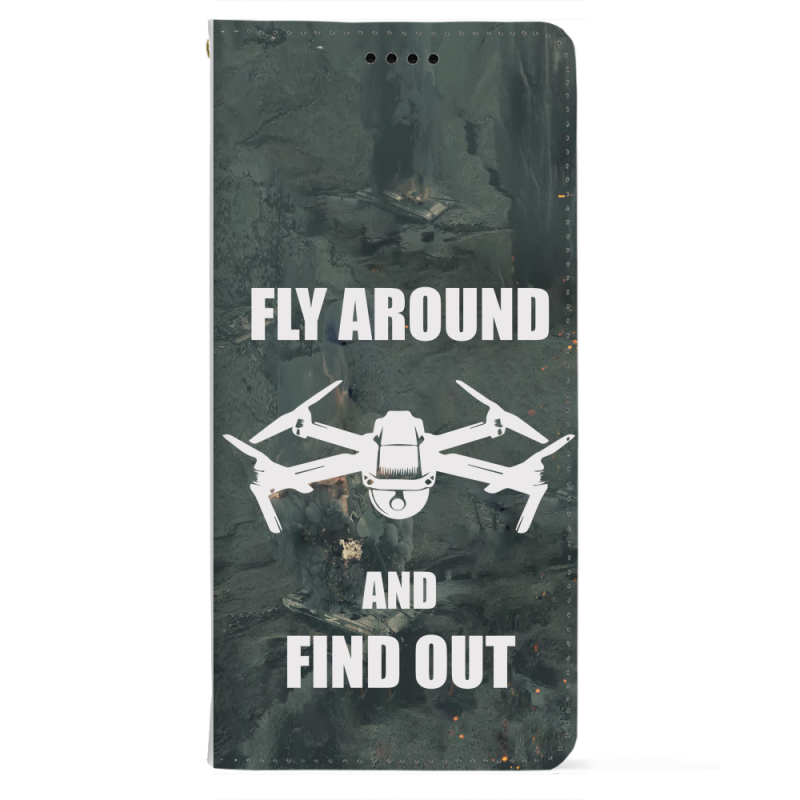 Чохол-книжка BoxFace для OnePlus Turbo 6 Дрон Fly Around