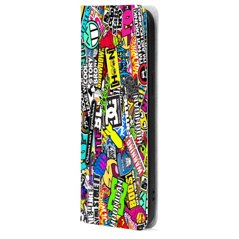 Чохол-книжка BoxFace для OnePlus Turbo 6 Multicolored Inscriptions