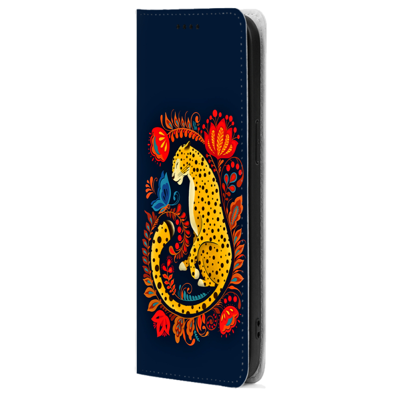 Чохол-книжка BoxFace для OnePlus Turbo 6 Petrykivka Leopard
