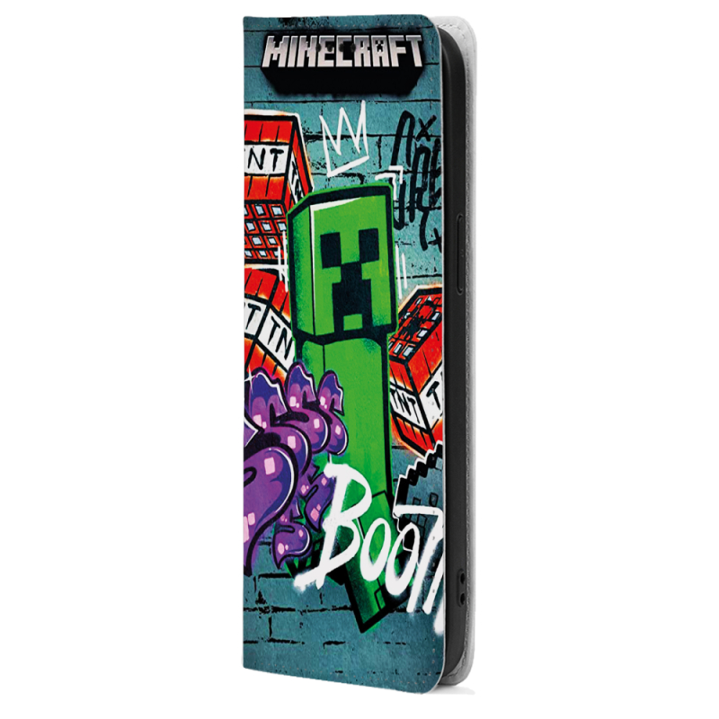 Чохол-книжка BoxFace для OnePlus Turbo 6 Minecraft Graffiti