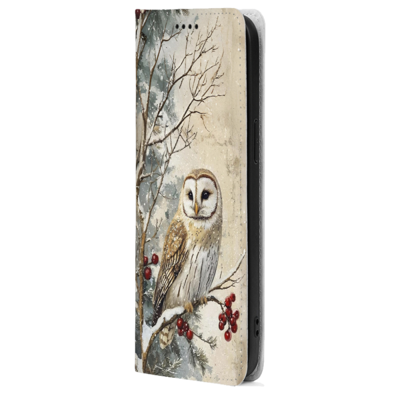 Чохол-книжка BoxFace для OnePlus Turbo 6 Christmas Owl