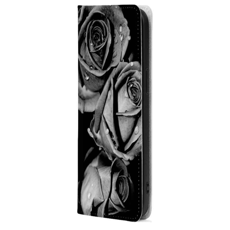 Чохол-книжка BoxFace для OnePlus Turbo 6 Black and White Roses