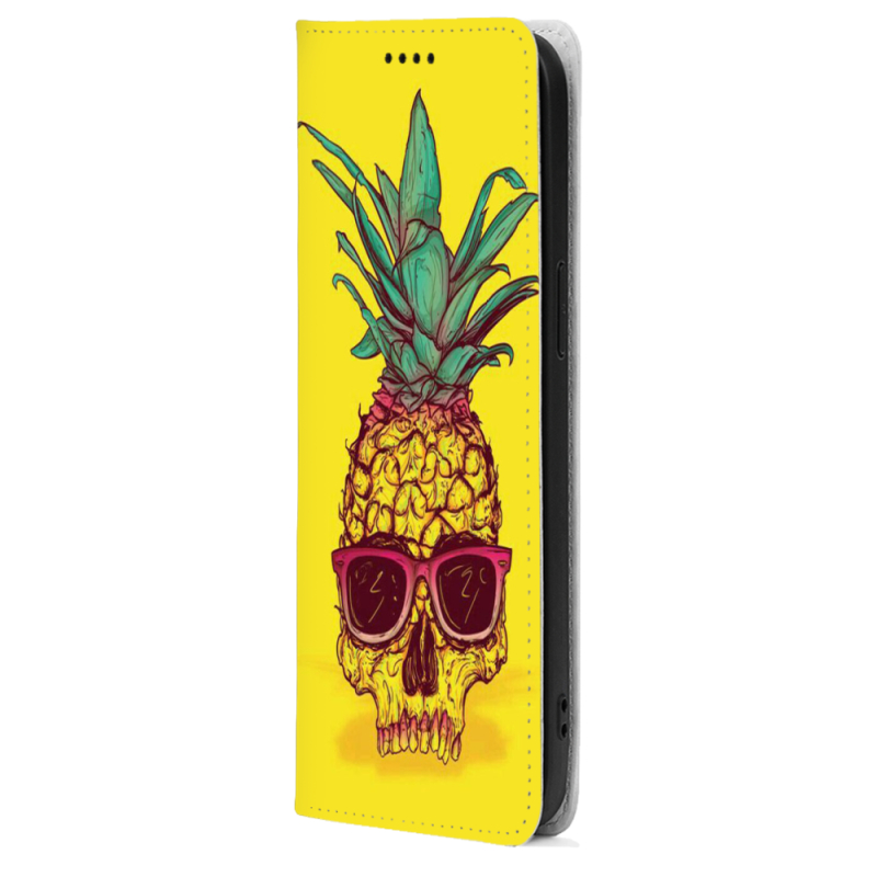 Чохол-книжка BoxFace для OnePlus Turbo 6 Pineapple Skull