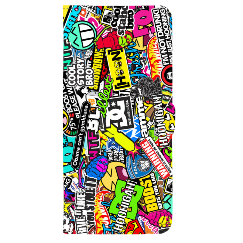 Чохол-книжка Stanford Side Magnet для OnePlus Turbo 6 Multicolored Inscriptions