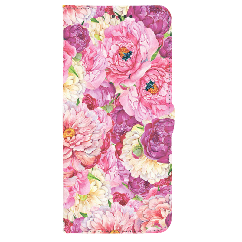 Чохол-книжка Stanford Side Magnet для OnePlus Turbo 6 Pink Peonies