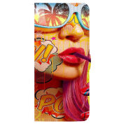 Чохол-книжка Stanford Side Magnet для OnePlus Turbo 6 Yellow Girl Pop Art