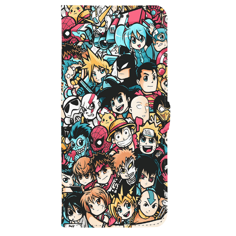 Чохол-книжка Stanford Side Magnet для OnePlus Turbo 6 Anime Stickers