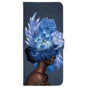 Чохол-книжка Stanford Side Magnet для OnePlus Turbo 6 Exquisite Blue Flowers