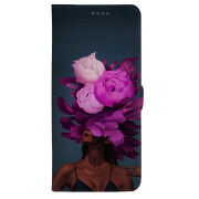 Чохол-книжка Stanford Side Magnet для OnePlus Turbo 6 Exquisite Purple Flowers