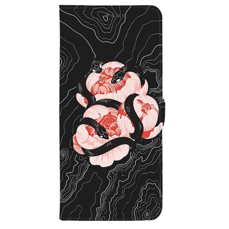 Чохол-книжка Stanford Side Magnet для OnePlus Turbo 6 Snake Rose