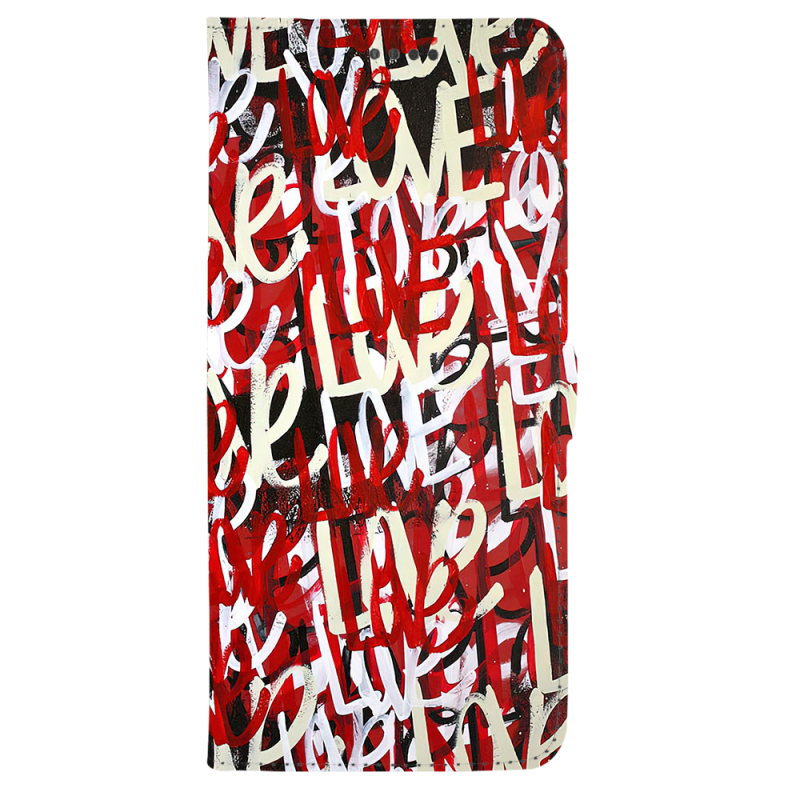 Чохол-книжка Stanford Side Magnet для OnePlus Turbo 6 Love Graffiti