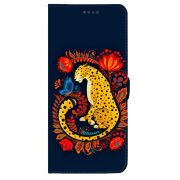 Чохол-книжка Stanford Side Magnet для OnePlus Turbo 6 Petrykivka Leopard