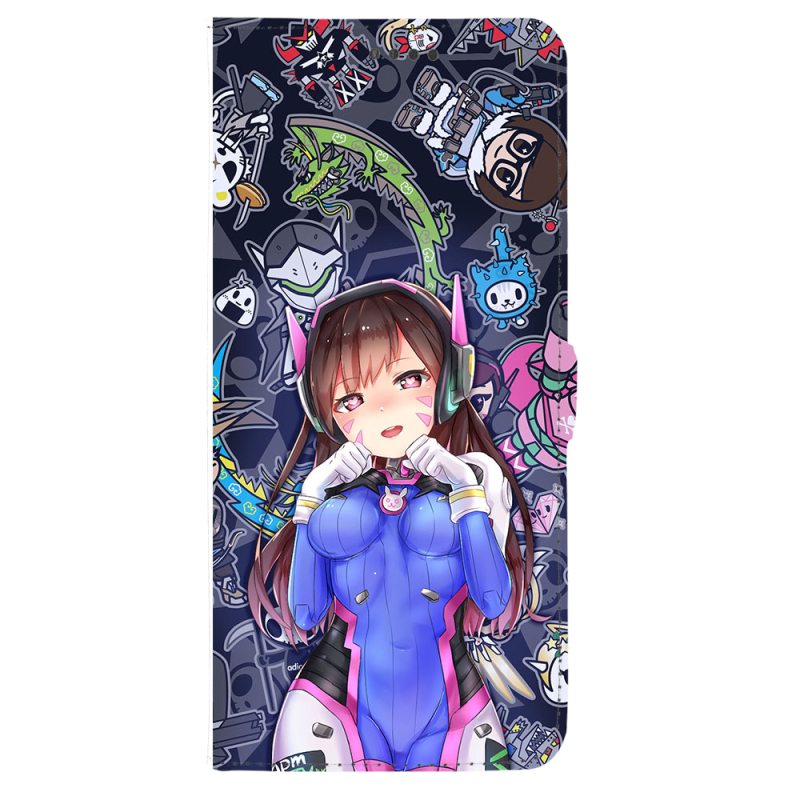 Чохол-книжка Stanford Side Magnet для OnePlus Turbo 6 Overwatch D.VA