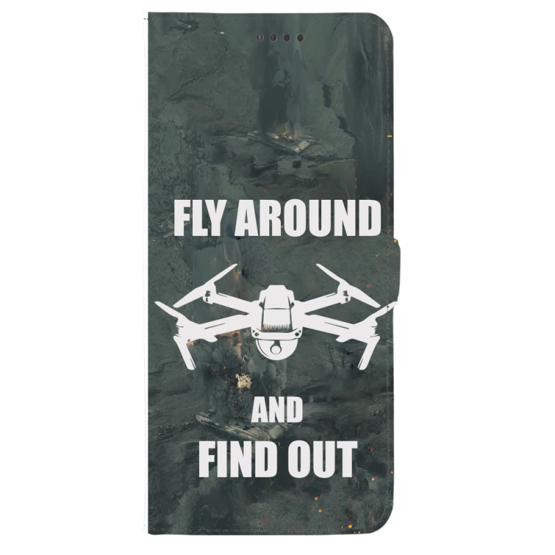 Чохол-книжка Stanford Side Magnet для OnePlus Turbo 6 Дрон Fly Around