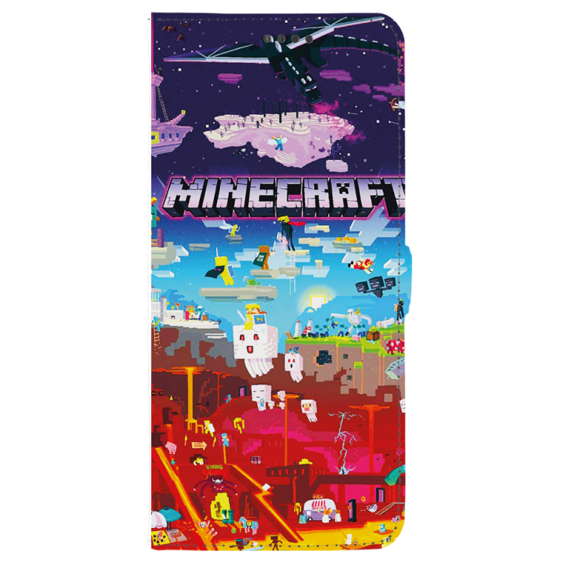 Чохол-книжка Stanford Side Magnet для OnePlus Turbo 6 Minecraft World Beyond