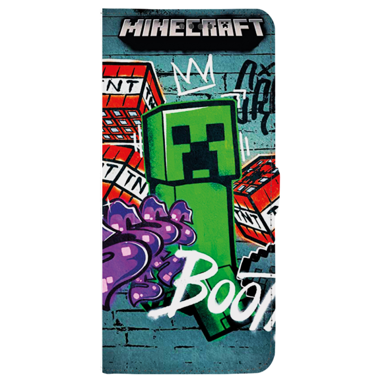 Чохол-книжка Stanford Side Magnet для OnePlus Turbo 6 Minecraft Graffiti