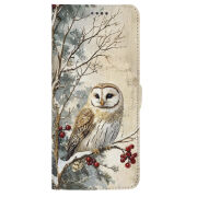 Чохол-книжка Stanford Side Magnet для OnePlus Turbo 6 Christmas Owl