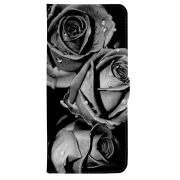 Чохол-книжка Stanford Side Magnet для OnePlus Turbo 6 Black and White Roses