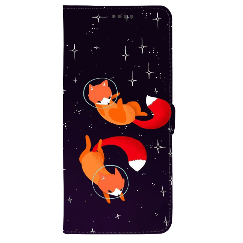 Чохол-книжка Stanford Side Magnet для OnePlus Turbo 6 Fox-Astronauts