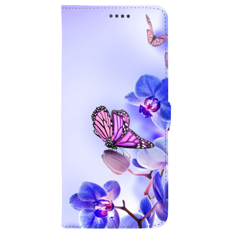 Чохол-книжка Stanford Side Magnet для OnePlus Turbo 6 Orchids and Butterflies