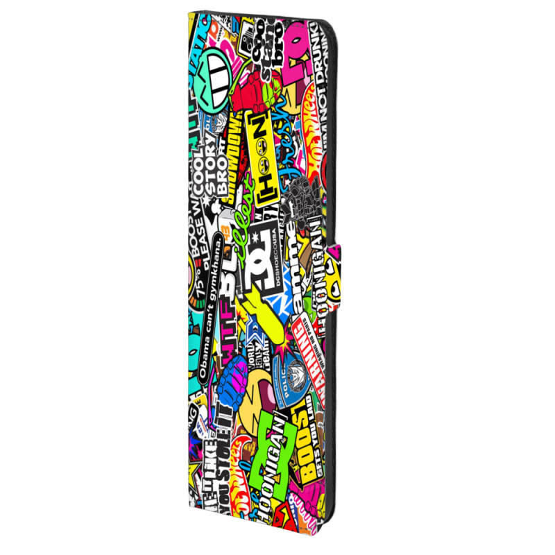 Чохол-книжка Stanford Side Magnet для OnePlus Turbo 6 Multicolored Inscriptions